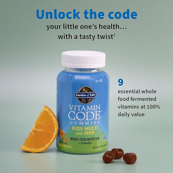 Garden of Life Kids Multivitamin Gummy Orange,30 Day