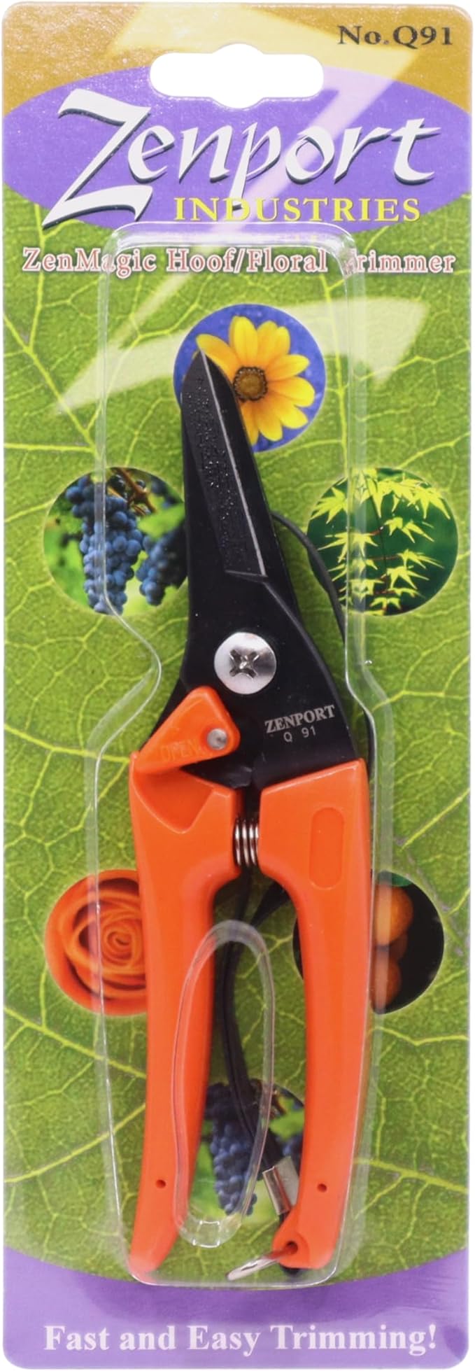 Zenport Q91-10PK of Pruners, Zen-Magic, Ultra Twig and Hoof Trimming Shear, Twin-Blade, 7.5-Inch Long, 10-Pack