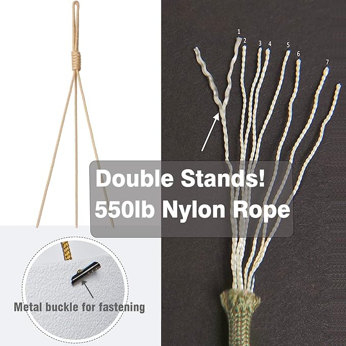 12 Inch 2 Pack Large Hanging Planters for Indoor Outdoor Plants, Plastic Hanging Basket Pots for House Plants Flowers, White