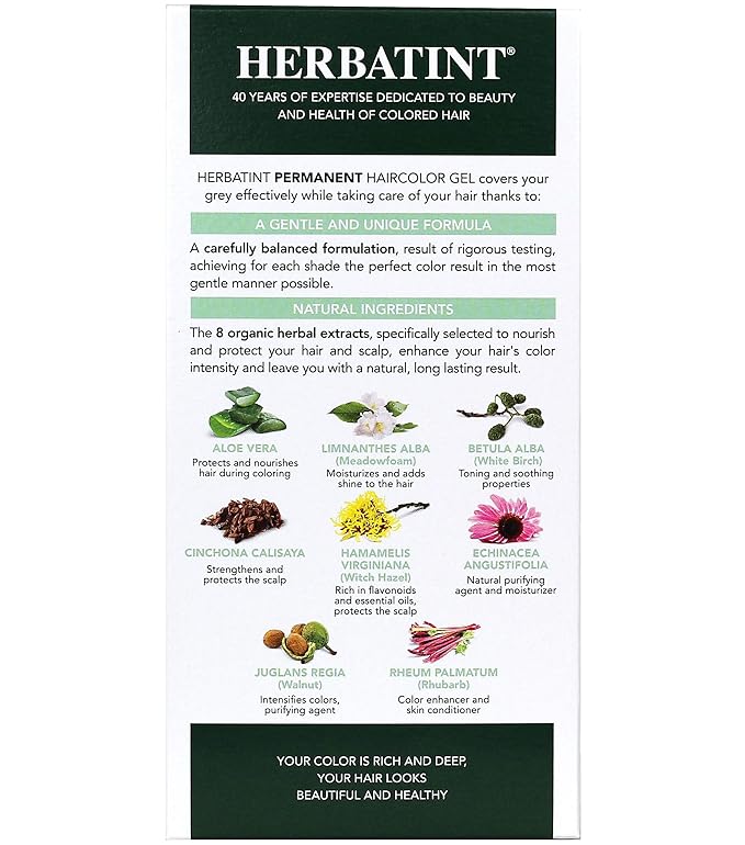 Herbatint Permanent Haircolor Gel, 5N Light (5N) 4.56 4.56 Fl