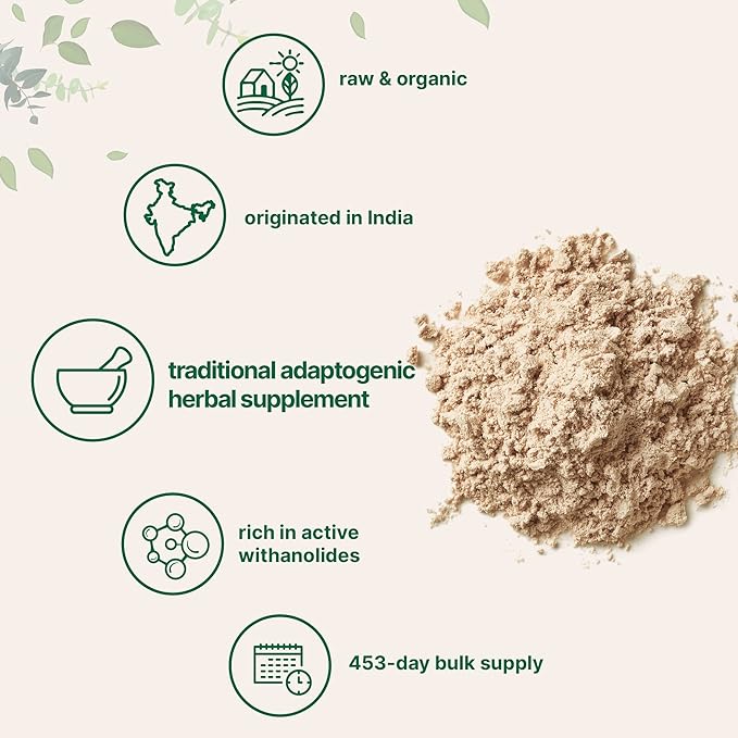 Micro Ingredients Organic Ashwagandha Root Powder 2 Pound,