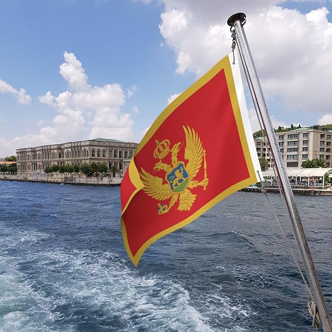 Montenegro Flag Garden Yard House 2x3 ft Flags Double Sided Print Banner Indoor Outdoor Party Home Decorations for Boat Dorm House Balcony