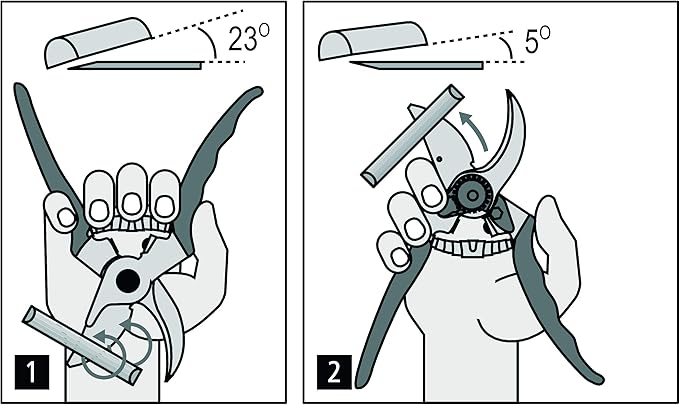 Felco F16 Pruning Shears – 7.7" Garden Clippers for Left-Handed Users with Bypass & Anvil Blades | Hand Pruners for Gardening | Garden Tool Cutter with Aluminum Handle, Lightweight Swiss Precision