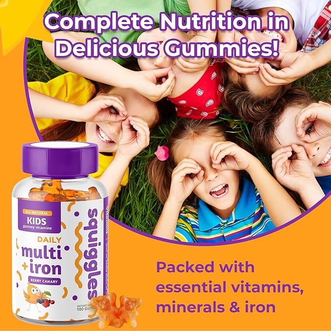 Kids Multivitamin + Iron Gummies 100ct.