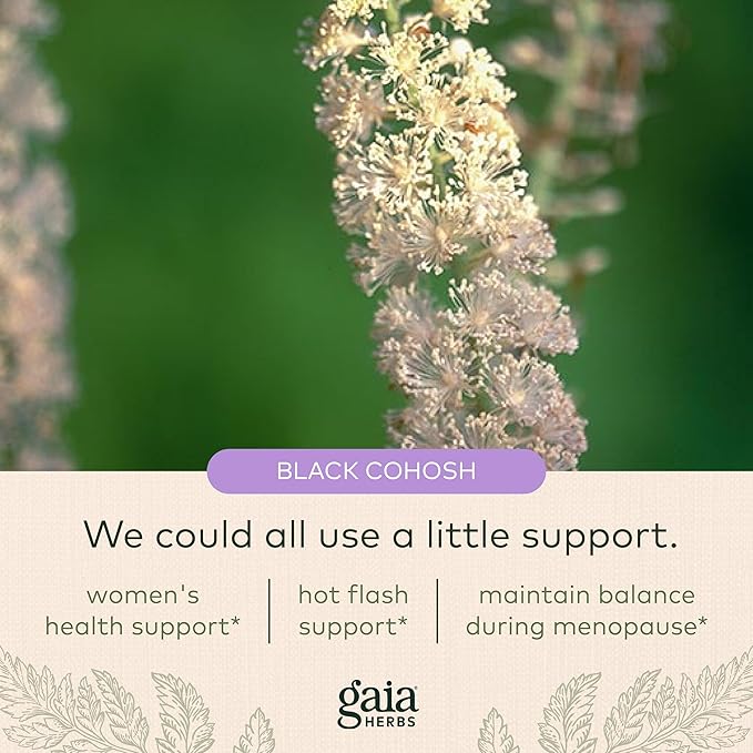 Gaia Herbs Black Cohosh 60 Vegan (30-Day Supply)