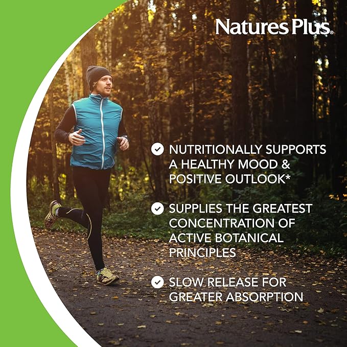 Natures Plus Herbal Actives St John's 450 mg, 60 Vegan 60 Servings