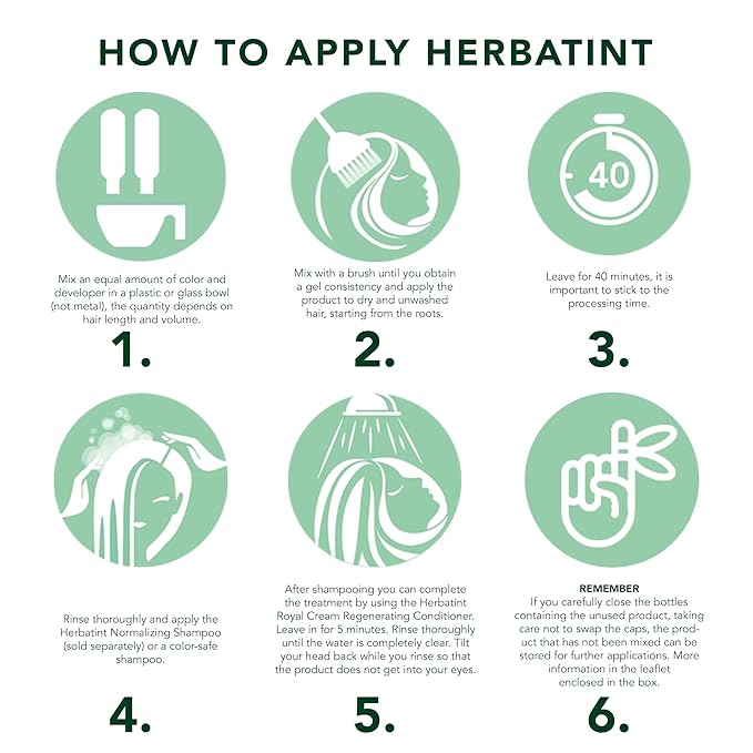 Herbatint Permanent Haircolor Gel, 4N Chestnut, 100% Grey 4.56 oz