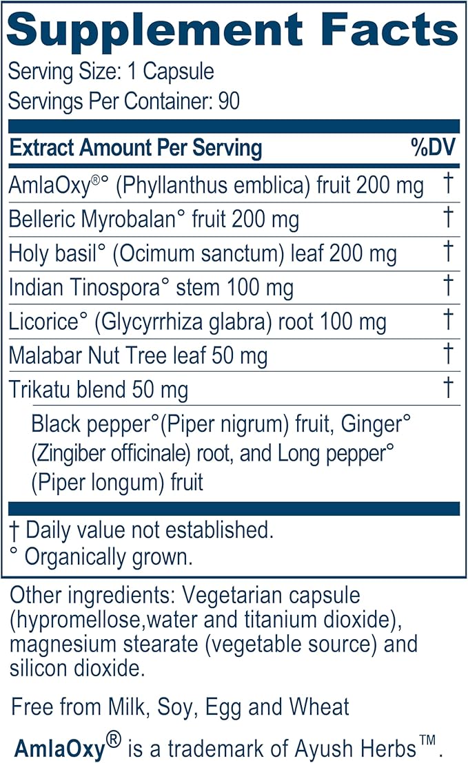 Ayush Herbs Flucomune, Ayurvedic Herbal Blend 90 Vegetarian