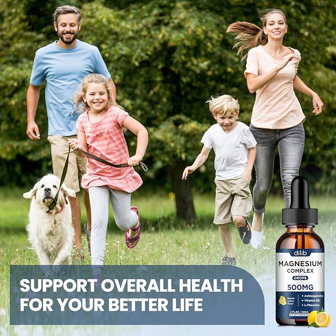 (2 Pack) Magnesium Glycinate, Citrate, Malate 500mg with B6-Support Calm,