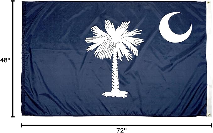 FlagSource South Carolina State Flag, Made in USA, 4x6'