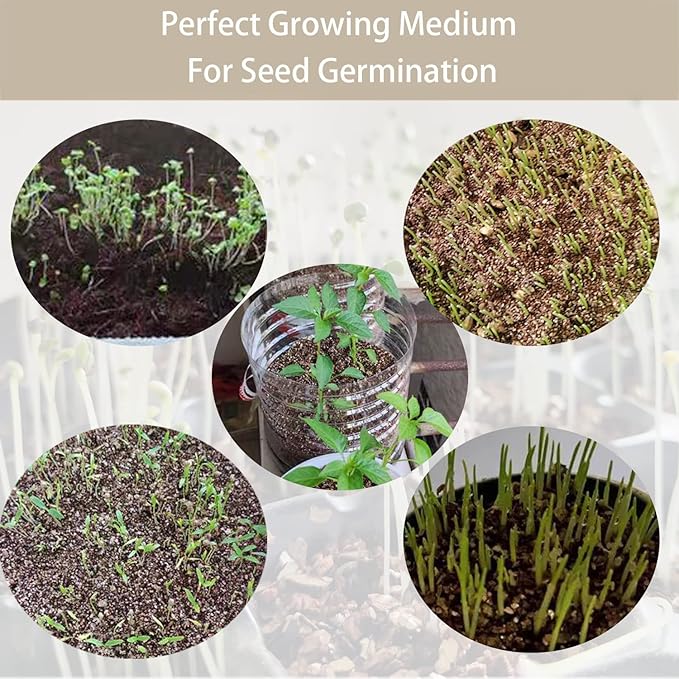Natural Coarse Vermiculite 10QT for Plants Organic Occurring Mineral Potting Mix Grow Medium for Potted Plants, Hydroponics, Terrariums, Orchids, Mushroom Growing Or Reptile Habitats