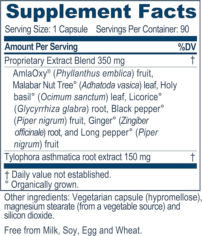 Ayush Herbs Bronchotone, Powerful Respiratory & 90 Capsules