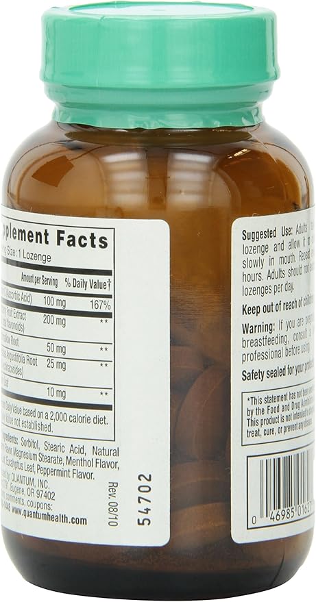 Quantum Health Elderberry+ Lozenges|Raspberry|Provides Powerful Immune C|36 Count