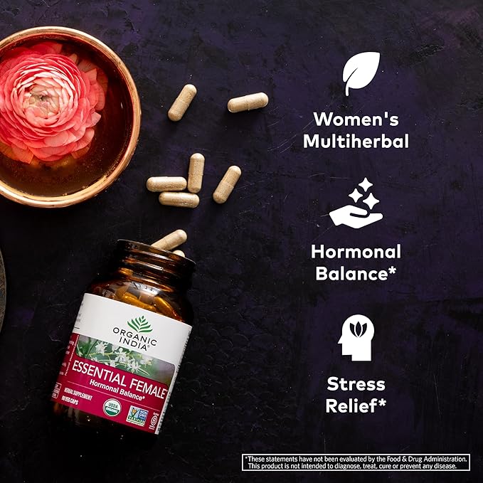 ORGANIC INDIA Essential Female Herbal Supplement 90 Capsules