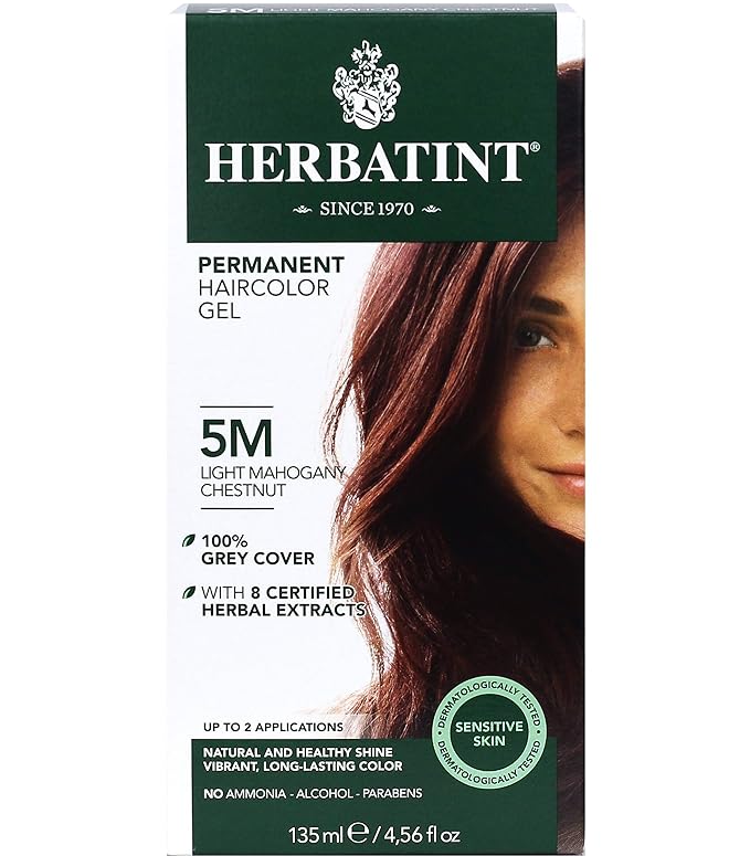 Herbatint, Hair Color Light Mahogany Chesnut 5M, 4 4 Fl