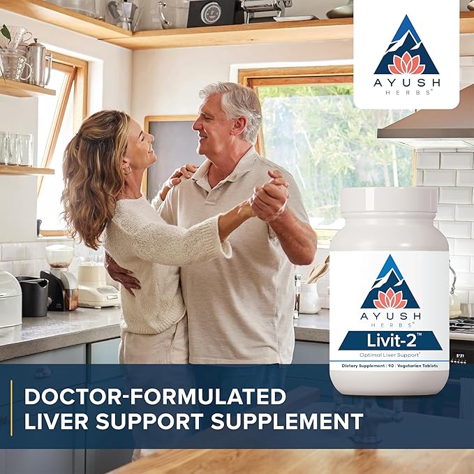 Ayush Herbs Livit-2, Natural Ayurvedic Daily 90 Tablets