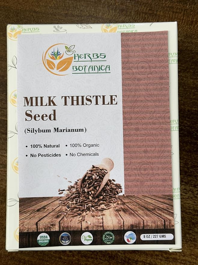Milk Thistle Herb Seeds Semilla De 1/2 lb 8 oz