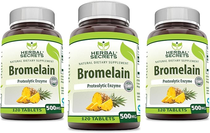 Herbal Secrets Bromelain 500 Mg 120 3 |