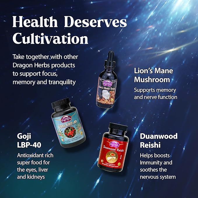 Dragon Herbs Diamond Mind 500 mg 100 Capsules