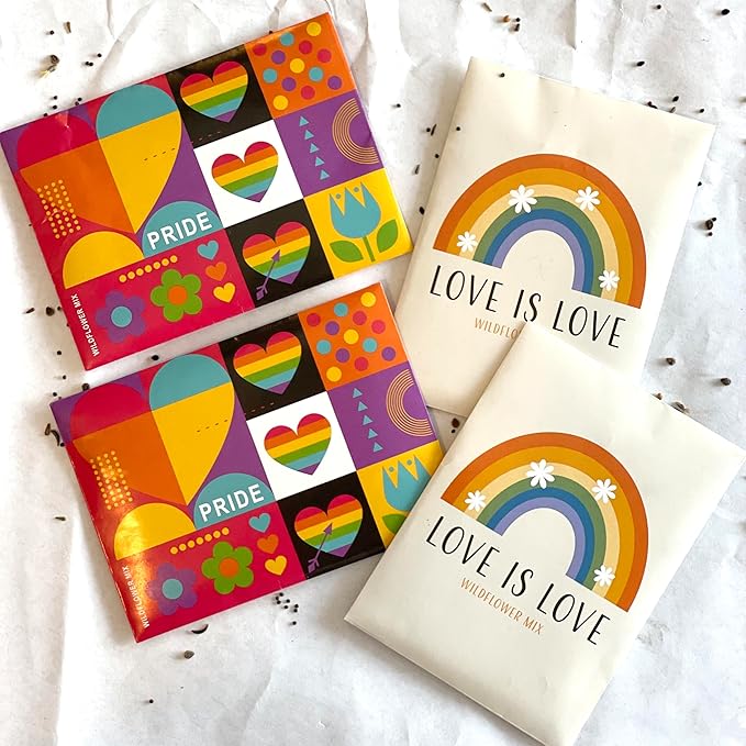 Pride - 25 Wildflower Packets for Planting - Celebrate Love & Show Your Pride - Garden Seeds to Grow Live Plants - Bentley Co.