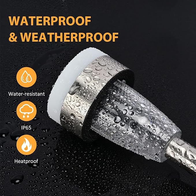 TWINSLUXES 16 Pack Solar Outdoor Lights, Dual Light Source LED Pathway Lights Solar Powered, Stainless Steel Waterproof Solar Garden Lights Decoration for Garden Patio and Walkway, Cool Warm