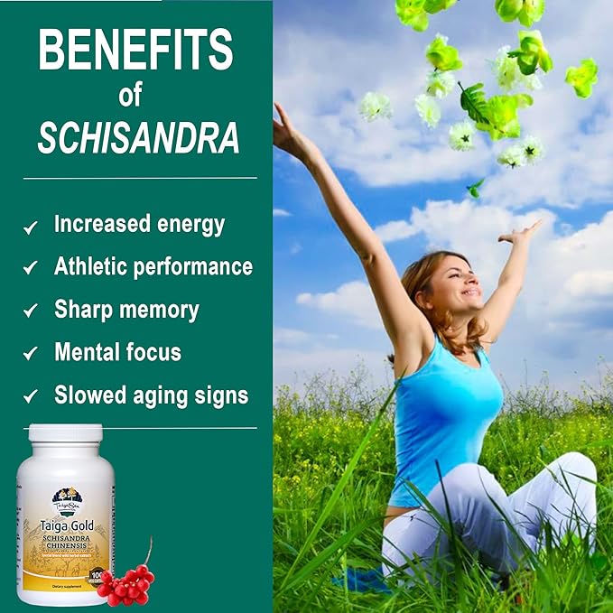 Schisandra Chinensis Supplement, Wild Siberian Herbal 100 Vegetarian