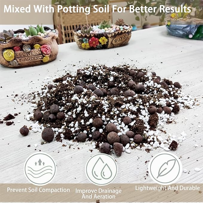 Natural Coarse Vermiculite 10QT for Plants Organic Occurring Mineral Potting Mix Grow Medium for Potted Plants, Hydroponics, Terrariums, Orchids, Mushroom Growing Or Reptile Habitats