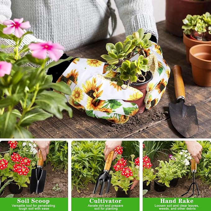 Mom Gifts - Mom Gardening Tools Gifts from Kids - Gardening Gifts for Mom, Garden Stuff Gifts for Plant Lovers Mom, Unique Mom Birthday Gifts for Mom from Daughter Son, Mom