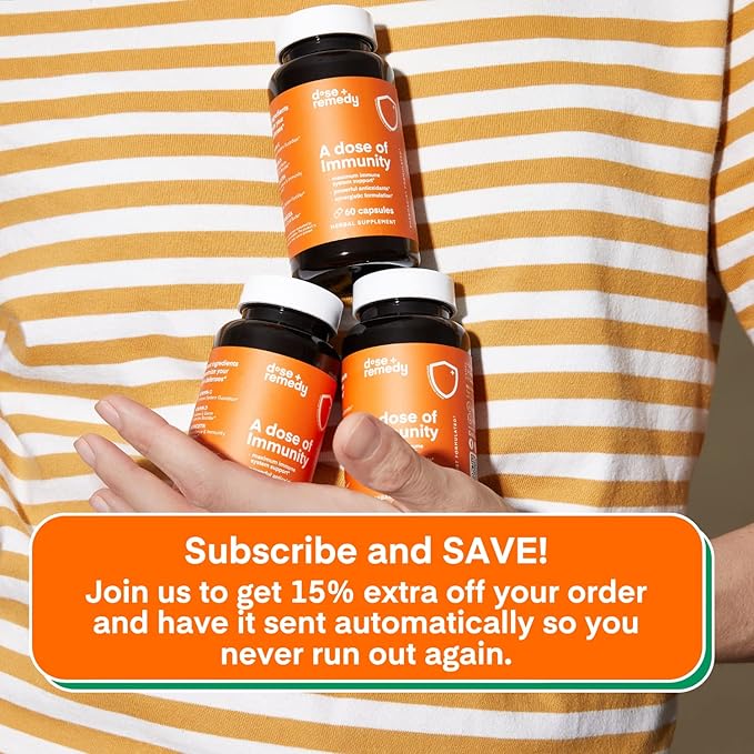 A Dose of Immunity Quercetin 500mg Quercetin 7 in 1 Immunity (60 Count)