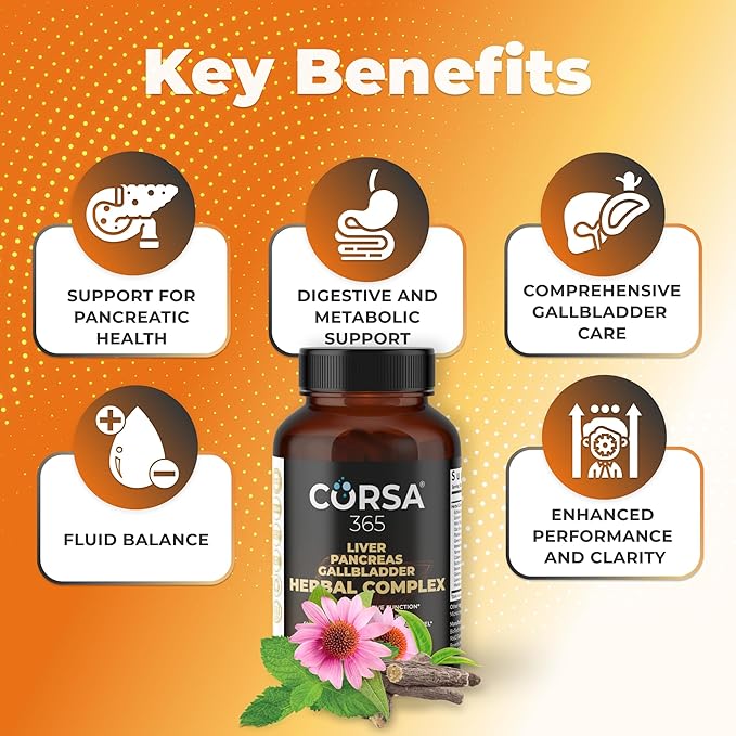 Liver Pancreas Gallbladder Herbal Complex 60 Capsules