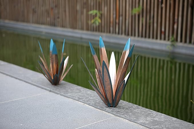 Metal Tequila Country Sculpture DIY Tequila Plant Home Decor Country Tequila Garden Ornament Indooutdoor Statuette Patio Lawn Patio Stake Decoration Gift to The Garden