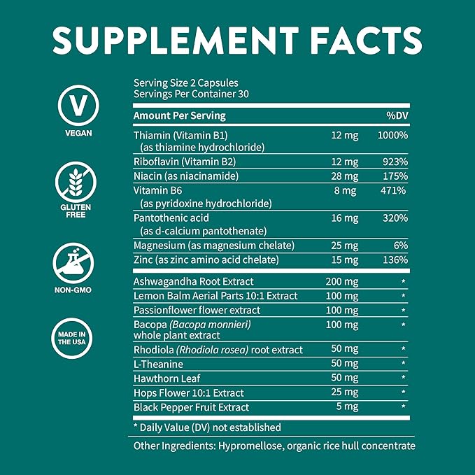 WellPath Zen Stress Relief Supplement + Mood Support (180 ct)- Calm, Stress & Energy Support | Ashwagandha Root, Rhodiola Rosea, L-Theanine, Lemon Balm | Herbal Capsules,