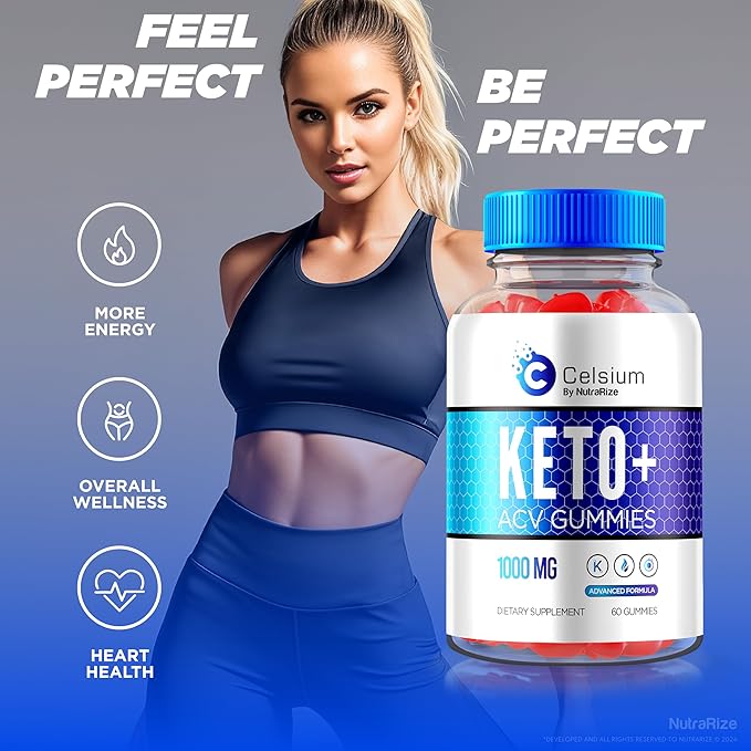 (2 Pack) Celsium Keto ACV Gummies, Celsium Keto + ACV Advanced Formula, Celsius Keto Plus 1000MG Apple Cider Vinegar, All-Natural Keto Official, Celsium Dietary Supplement, Reviews (120 Gummies)