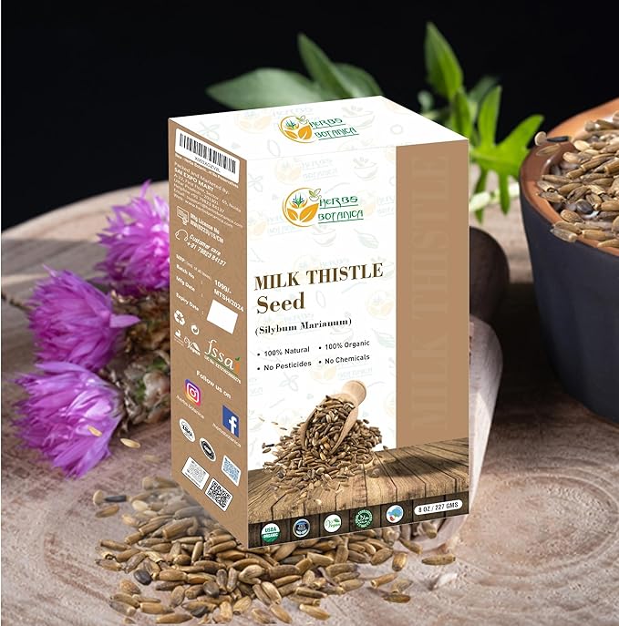 Milk Thistle Herb Seeds Semilla De 1/2 lb 8 oz