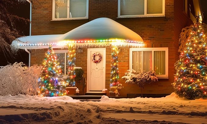 LED Rope Lights for Outside 100Ft Waterproof LED Rope Lighting 429 LEDs 110V 8 Modes Remote Control Timer Christmas Rope Lights for Outdoor Party Holiday Garden Decoration (Multicolor)