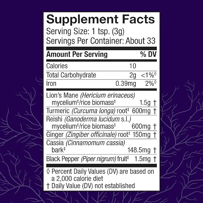 Host Defense MycoBotanicals Brain & Body* Powder 3.5 oz (33 Servings)*