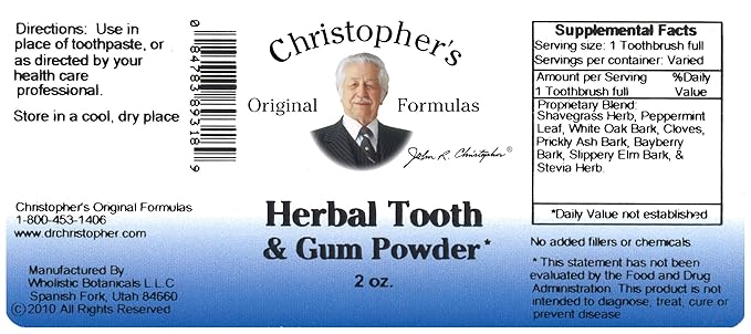 Christopher's Original Formulas Herbal Tooth and