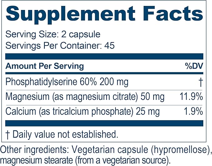 Ayush Herbs AyuPhos, Soy-Free Phosphatidylserine Brain 90 Vegetarian