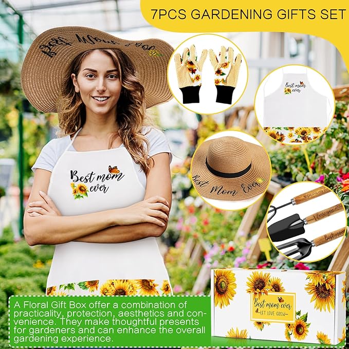 Mom Gifts - Mom Gardening Tools Gifts from Kids - Gardening Gifts for Mom, Garden Stuff Gifts for Plant Lovers Mom, Unique Mom Birthday Gifts for Mom from Daughter Son, Mom