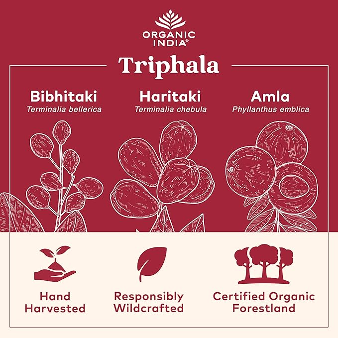 Organic India Triphala Capsules Organic 180 Capsules