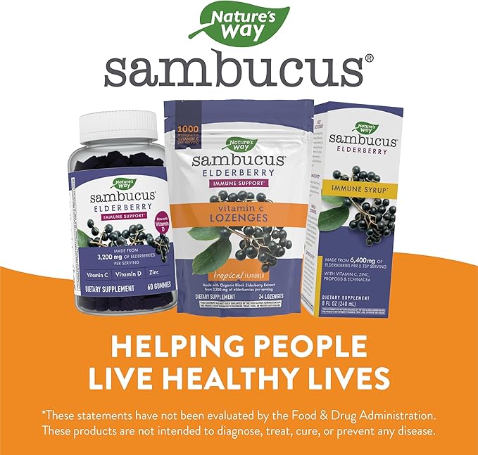 Nature’s Way Sambucus Elderberry Lozenges, 1000 24 Count