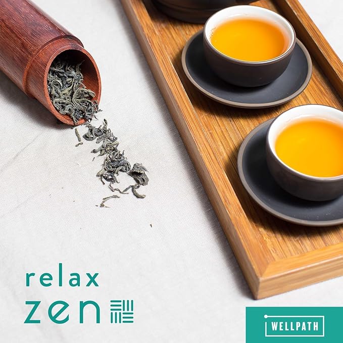 WellPath Zen Stress Relief Supplement + Mood Support (180 ct)- Calm, Stress & Energy Support | Ashwagandha Root, Rhodiola Rosea, L-Theanine, Lemon Balm | Herbal Capsules,