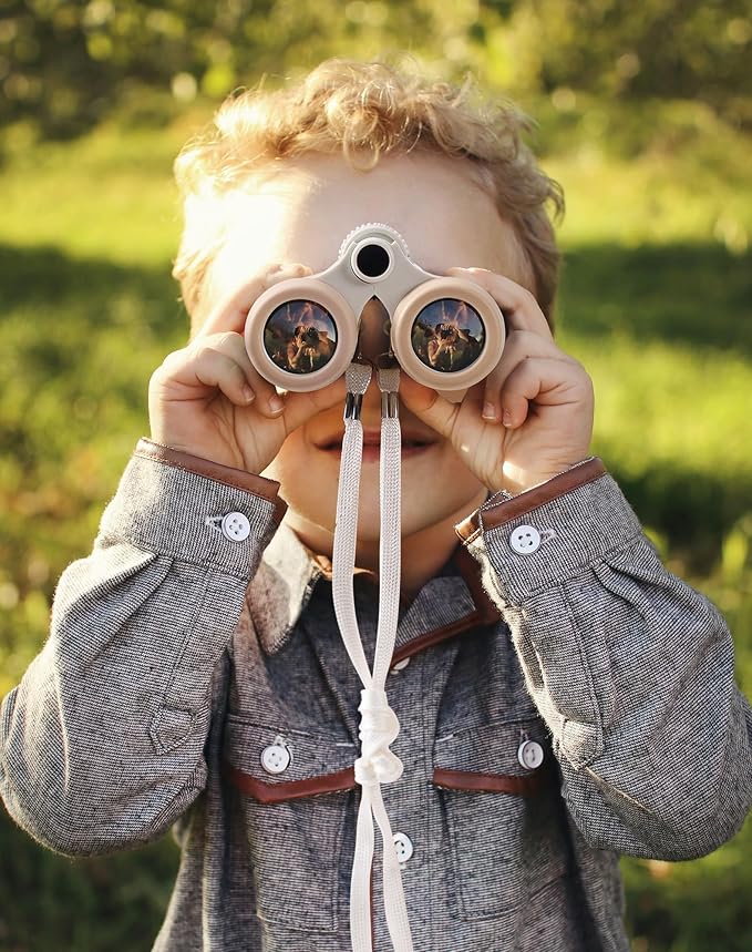 ROBUD Upgraded Kids Explorer Kit, Bug Catcher Kit with Wild Adventure Binoculars, Green Outdoor Exploration Set for Camping, Montessroi Toy for Kids Coming Closer to Nature,WRP30