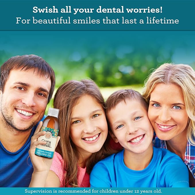 GuruNanda Original Oil Pulling with Tongue 8.45 Fl