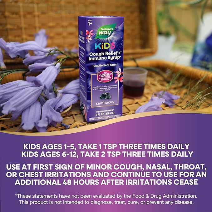 Nature’s Way Sambucus Kids Cough Relief 8 Oz