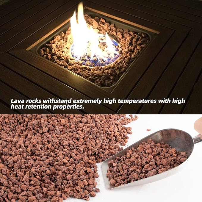 Natural Lava Rocks Granules Decorative Landscaping for Bonsai, Cacti, Succulents Plants, Vase Fillers and Terrarium Plants, 5Lbs