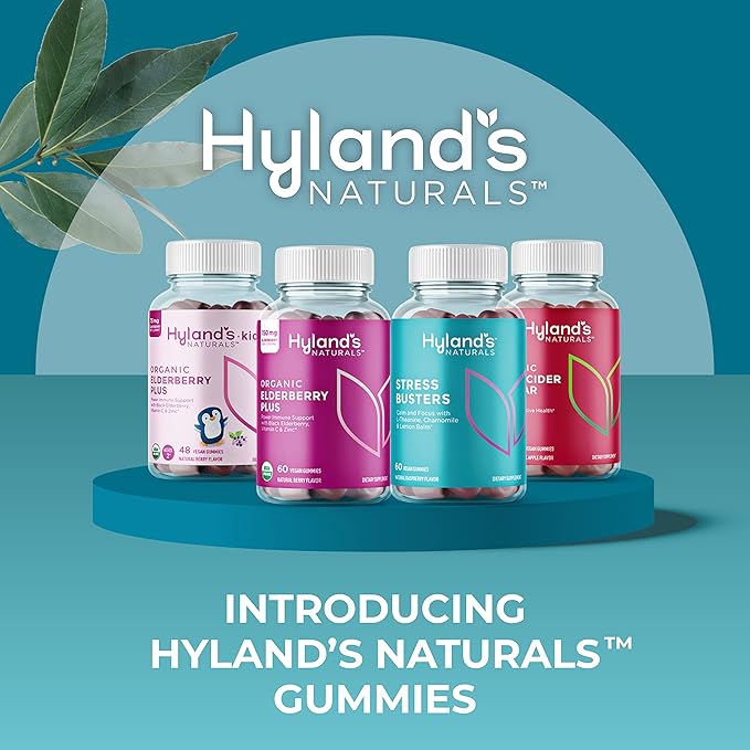 Hyland's Kids Organic Elderberry Plus Gummies, 48 Vegan 2)