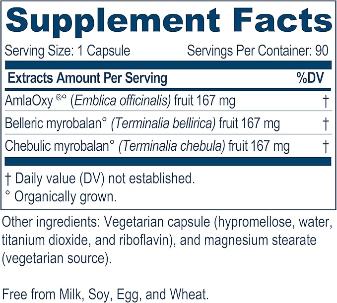 Ayush Herbs Trifal, Digestive Support Supplement 90 Vegetarian
