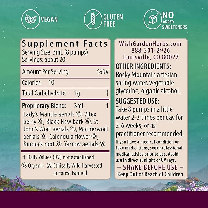 WishGarden Herbs ReBalance After Birth Hormonal 2oz