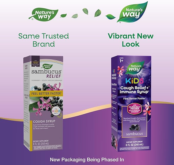 Nature’s Way Sambucus Kids Cough Relief 8 Oz